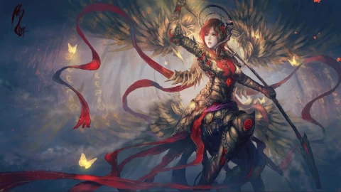 Dance Of The Red Dawn - Free Live Wallpaper