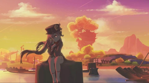 Cute Hu Tao Anime - Free Live Wallpaper