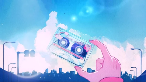 Cassette Tape Day Animation - Free Live Wallpaper