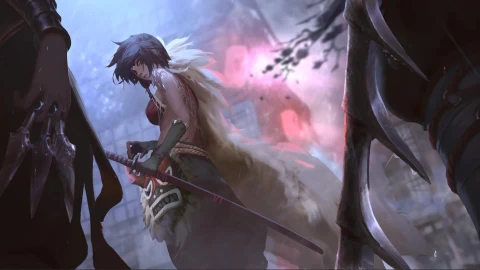 In The Rain Mineko Live Wallpaper - Free Live Wallpaper