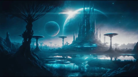 Blue Galaxy Animation - Free Live Wallpaper