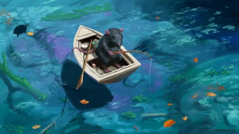 Rat Fishing Live Wallpaper - Free Live Wallpaper