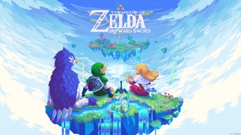 4K Logo Zelda Skyward by ITZAH PixelArt Live Wallpaper - Free Live Wallpaper
