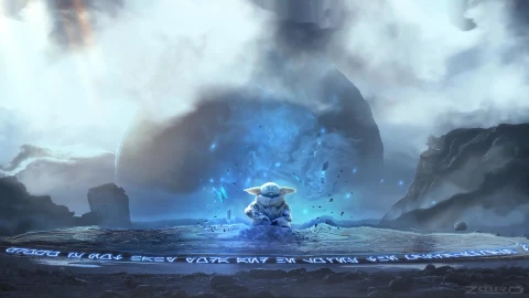Grogu Baby Yoda Meditating - Free Live Wallpaper