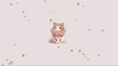 Cute Noodles Cat - Free Live Wallpaper