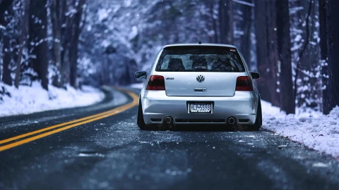 Golf Iv Car Winter Live Wallpaper - Free Live Wallpaper