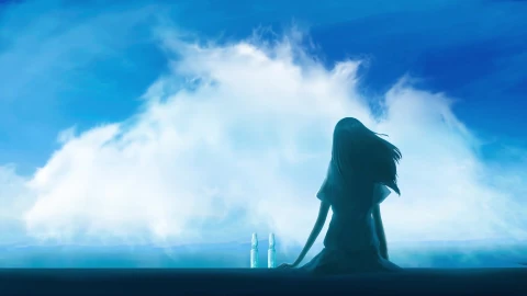 Anime Girl Clouds Live Wallpaper - Free Live Wallpaper