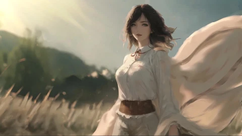 Girl With Cloak Live Wallpaper - Free Live Wallpaper