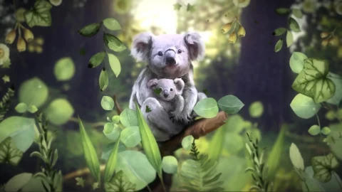 Koalas Animated Wallpaper - Free Live Wallpaper