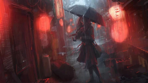 Anime Girl Rain Window Live Wallpaper - Free Live Wallpaper