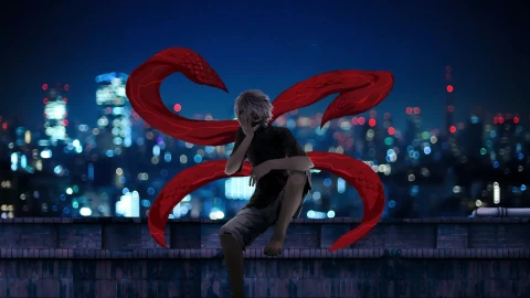 Kaneki Blurry City Tokyo Ghoul Live Wallpaper - Free Live Wallpaper
