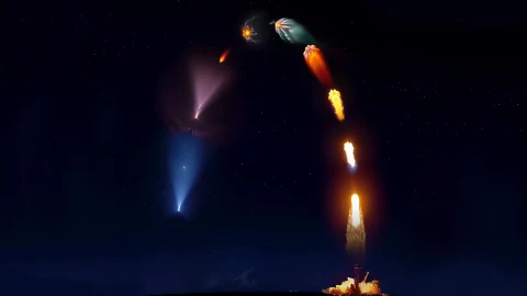 Spacex Falcon 9 Rocket Takeoff And Landing Live Wallpaper - Free Live Wallpaper