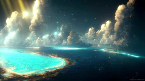Fluorescent Sea Live Wallpaper - Free Live Wallpaper