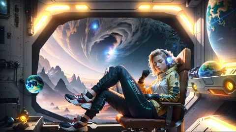Space Traveler Live Wallpaper - Free Live Wallpaper