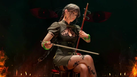 Erhu Player 4K Live Wallpaper - Free Live Wallpaper