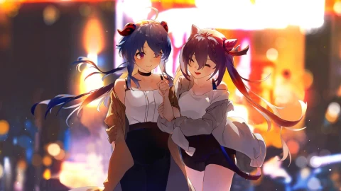 Keqing X Ganyu Live Wallpaper - Free Live Wallpaper