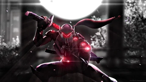 Genji Moonlit Night Overwatch Live Wallpaper - Free Live Wallpaper