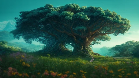 Fantasy Tree - Free Live Wallpaper