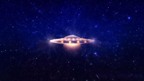 UFO Flying Saucer - Cosmic Space Sci-Fi Live Wallpaper - Free Live Wallpaper