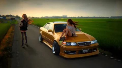 Mark Ii Jzx100 Golden Hour Live Wallpaper - Free Live Wallpaper