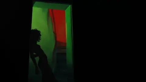 Neon Doorway Silhouette Live Wallpaper - Free Live Wallpaper